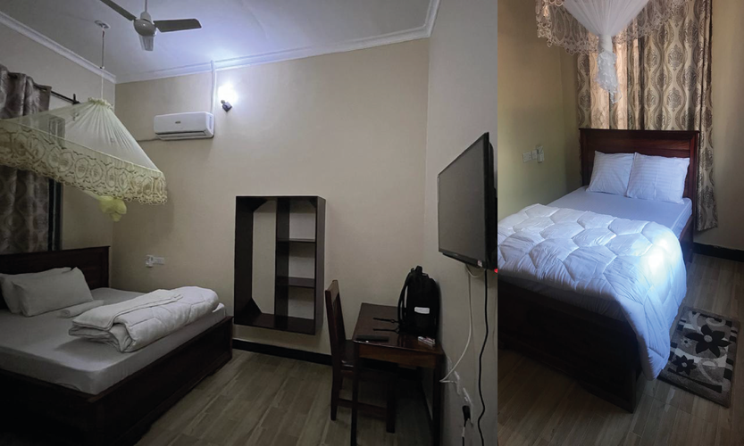 deluxe room at arena executive hotel mpanda tanzania